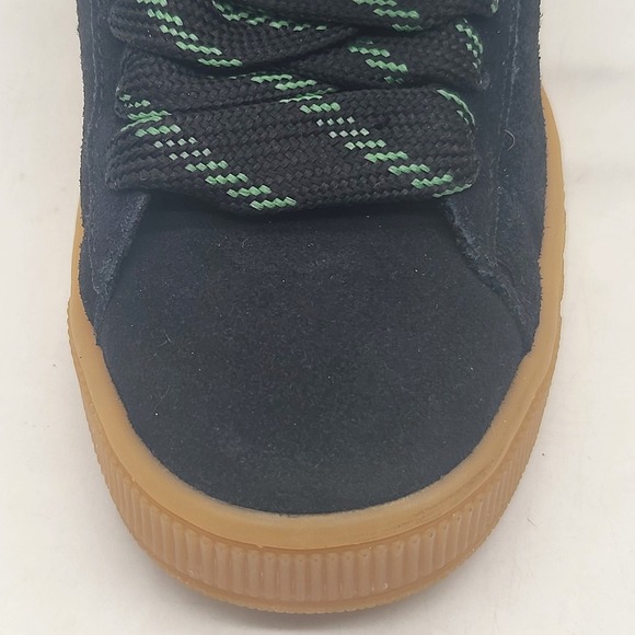 Puma Suede XL Sneakers Gum Sole Size 6 Black Green 398180-02 - Picture 6 of 11